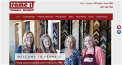 Desktop Screenshot of frameitutah.com