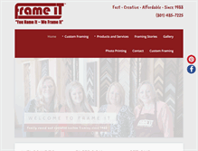 Tablet Screenshot of frameitutah.com